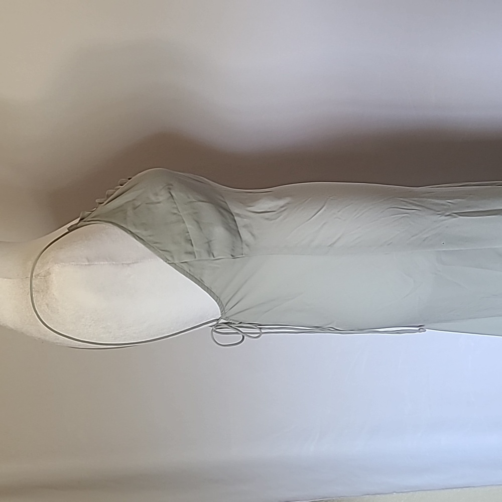 Abercrombie & Fitch Sage Green Slip Midi Dress - Picture 5 of 11